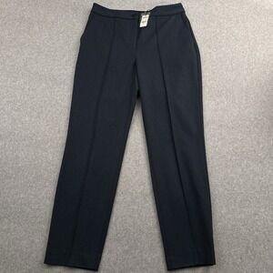 NEW Express Editor High Rise Ankle Stretch Pants Women's 8R Navy Blue Career